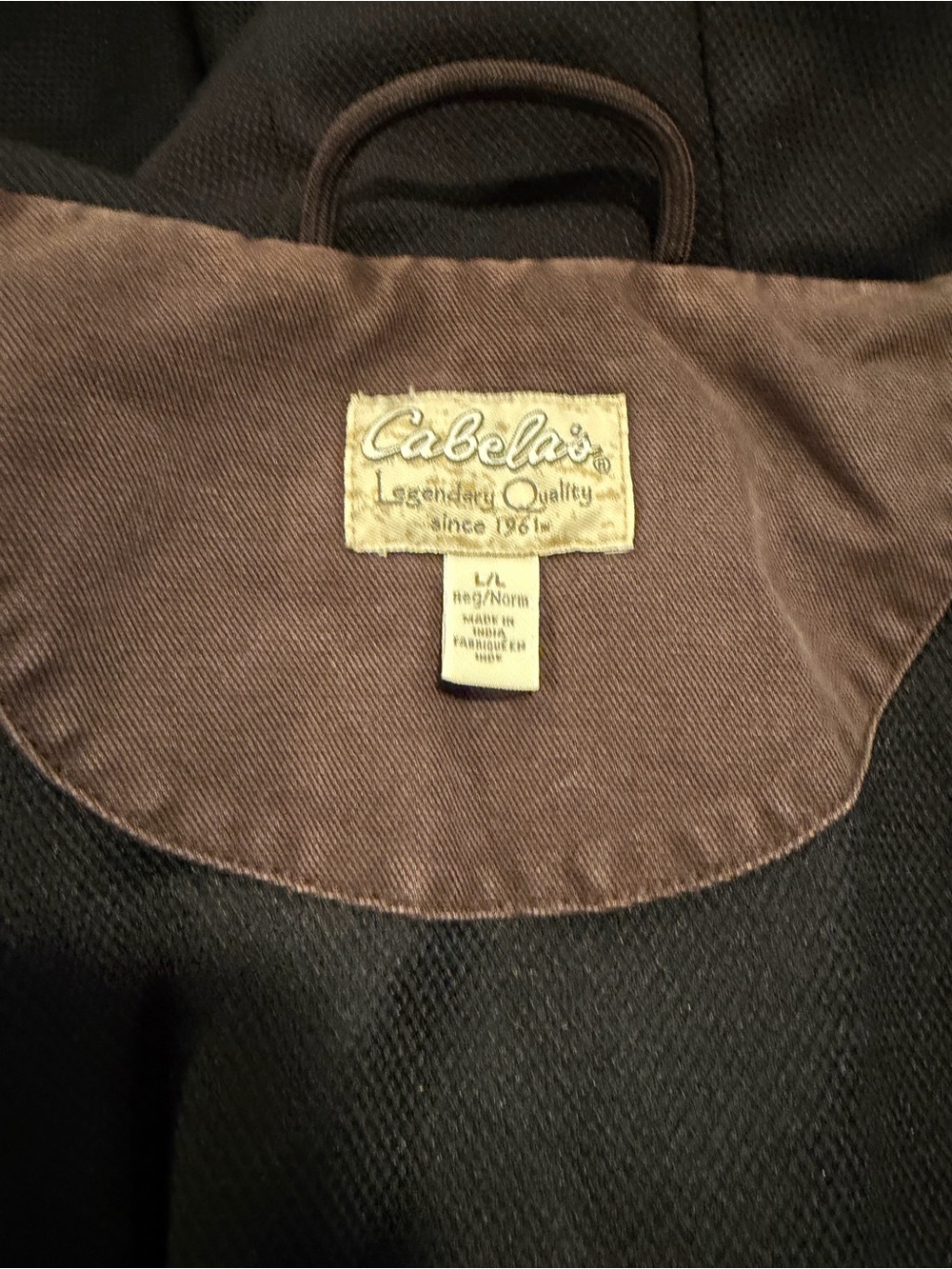 Cabela's Brown Jacket with Brown Collar Trim - Picture 3 of 3